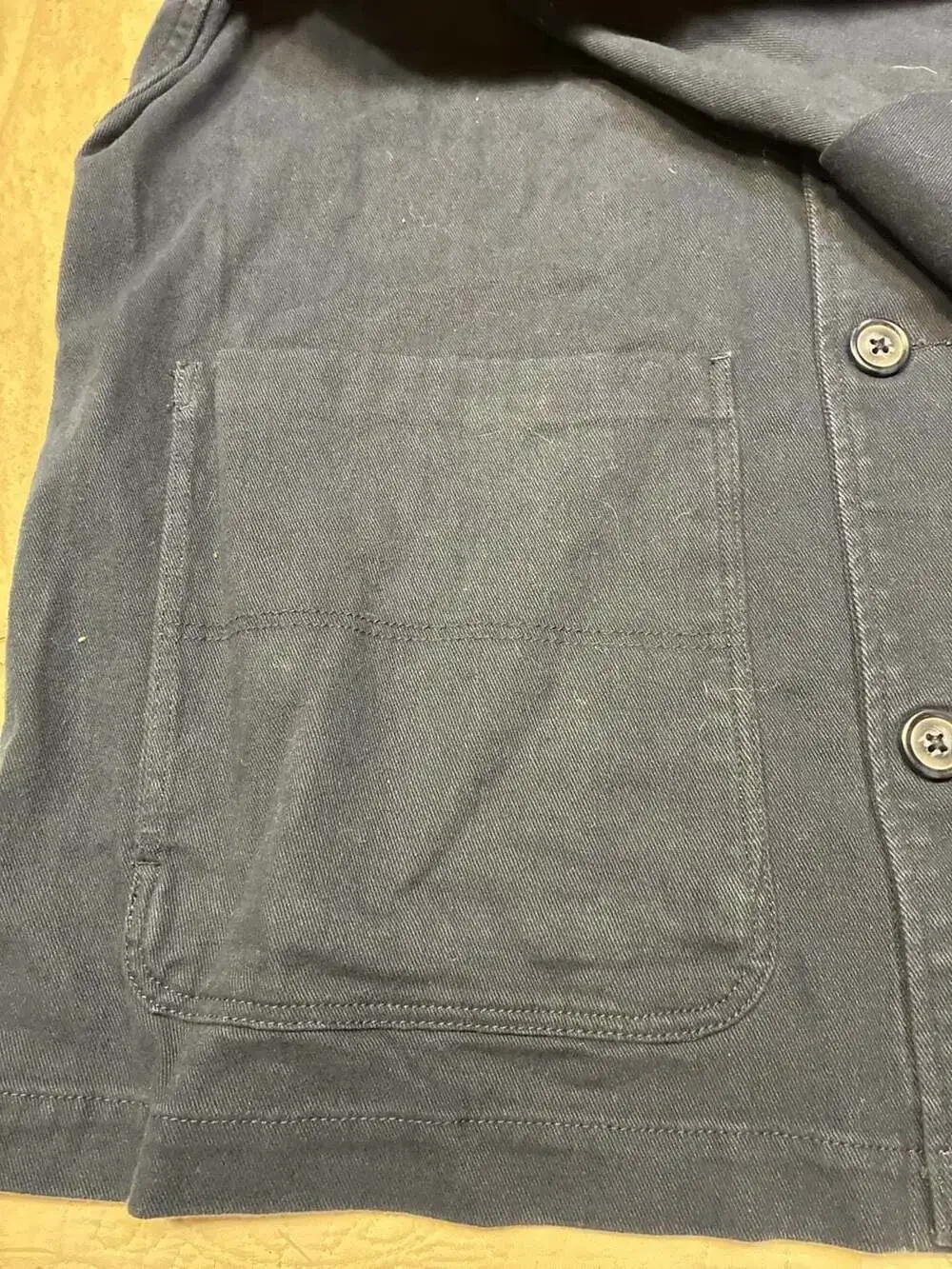 Quince Men's Canvas Chore Jacket in Navy, Size XL